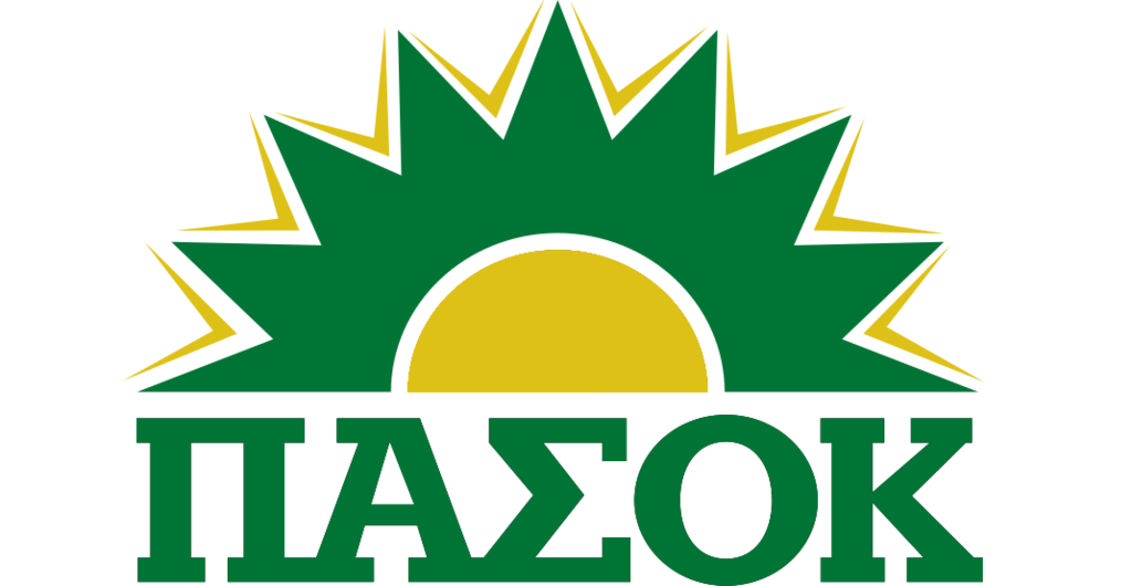 Pasok logo yellow green w lines